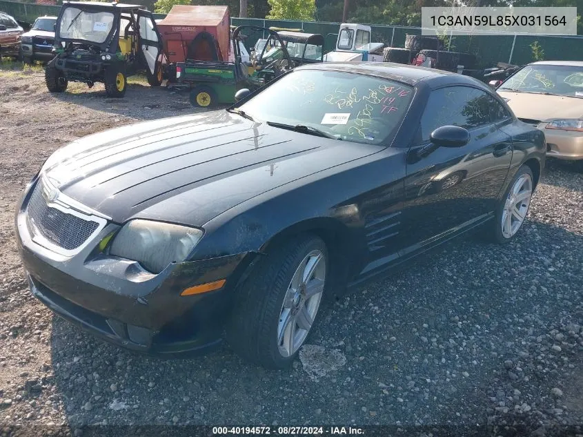 2005 Chrysler Crossfire VIN: 1C3AN59L85X031564 Lot: 40194572