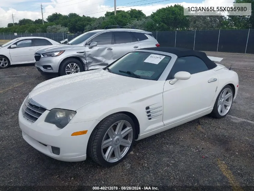 2005 Chrysler Crossfire Limited VIN: 1C3AN65L55X055980 Lot: 40212078