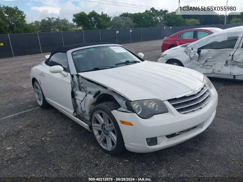 2005 Chrysler Crossfire Limited VIN: 1C3AN65L55X055980 Lot: 40212078