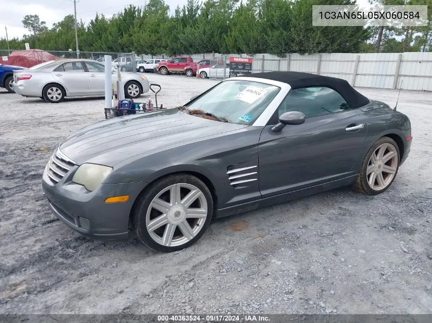 2005 Chrysler Crossfire Limited VIN: 1C3AN65L05X060584 Lot: 40363524