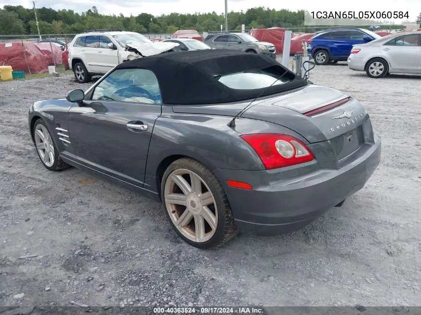 2005 Chrysler Crossfire Limited VIN: 1C3AN65L05X060584 Lot: 40363524