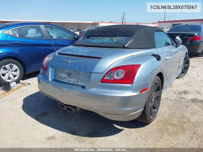 2008 Chrysler Crossfire Limited VIN: 1C3LN65L28X075567 Lot: 40290164