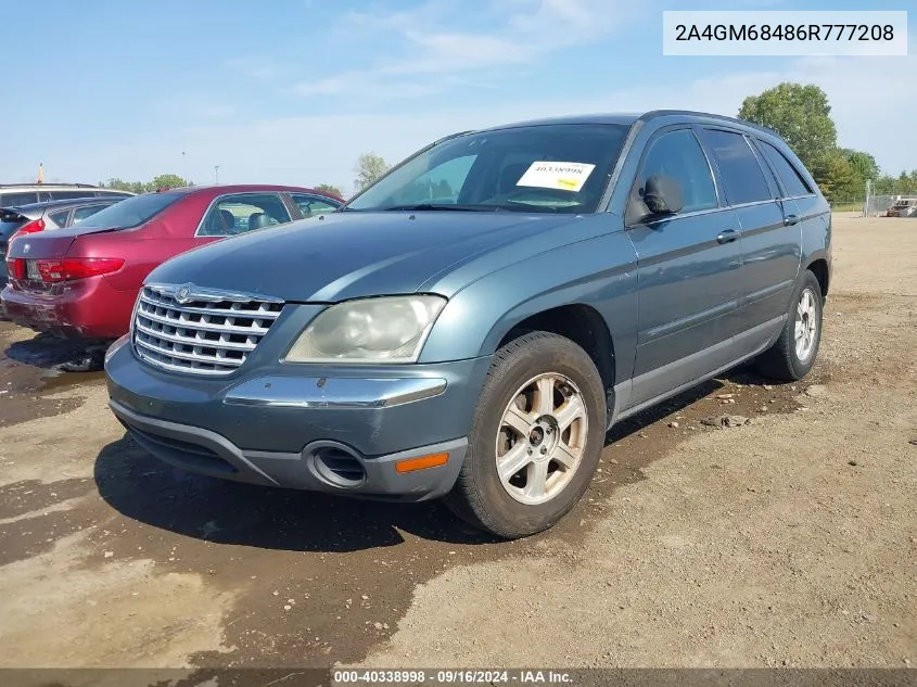 2006 Chrysler Pacifica Touring VIN: 2A4GM68486R777208 Lot: 40338998