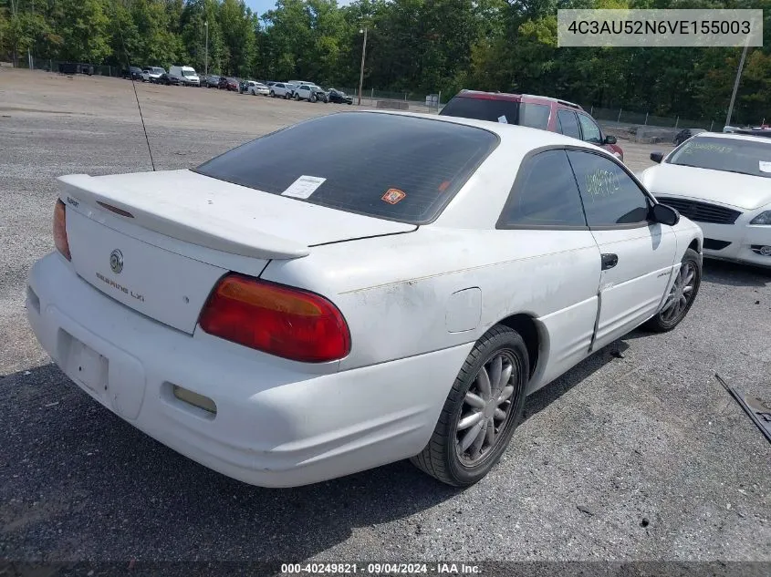 1997 Chrysler Sebring Lxi VIN: 4C3AU52N6VE155003 Lot: 40249821