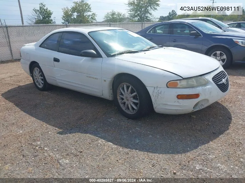 4C3AU52N6WE098111 1998 Chrysler Sebring Lxi