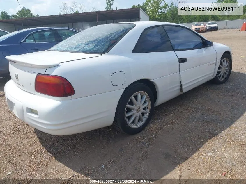 4C3AU52N6WE098111 1998 Chrysler Sebring Lxi