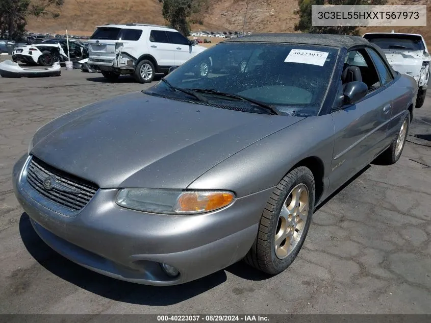 3C3EL55HXXT567973 1999 Chrysler Sebring Jxi