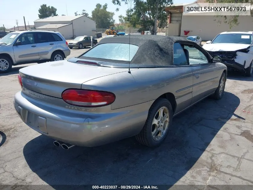 1999 Chrysler Sebring Jxi VIN: 3C3EL55HXXT567973 Lot: 40223037