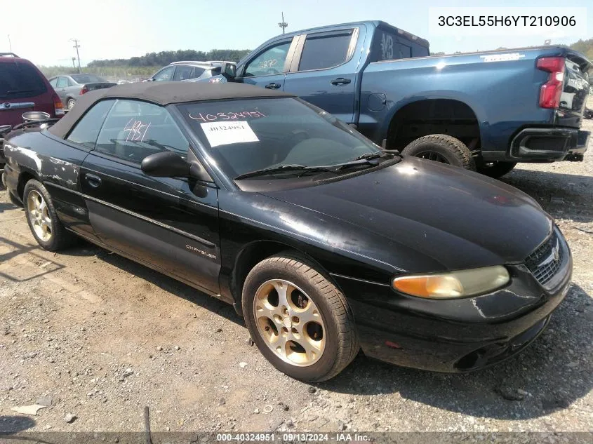 3C3EL55H6YT210906 2000 Chrysler Sebring Jxi