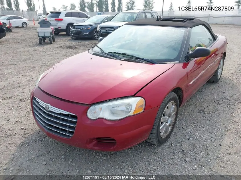 1C3EL65R74N287809 2004 Chrysler Sebring Limited