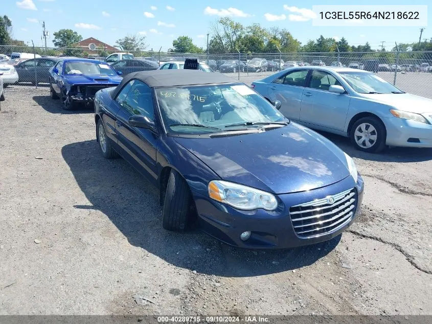 2004 Chrysler Sebring Lxi VIN: 1C3EL55R64N218622 Lot: 40289715