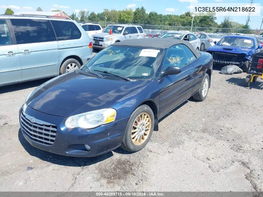 2004 Chrysler Sebring Lxi VIN: 1C3EL55R64N218622 Lot: 40289715