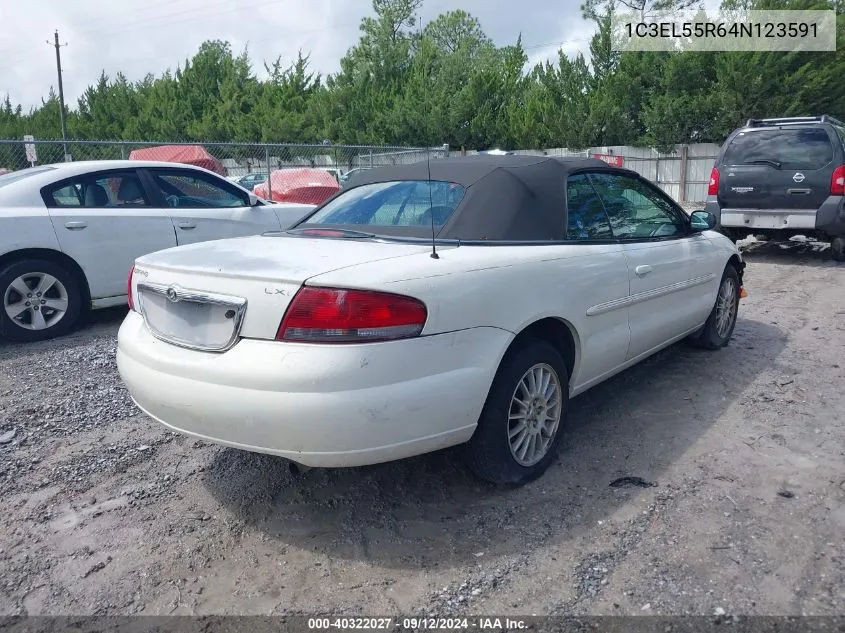 2004 Chrysler Sebring Lxi VIN: 1C3EL55R64N123591 Lot: 40322027