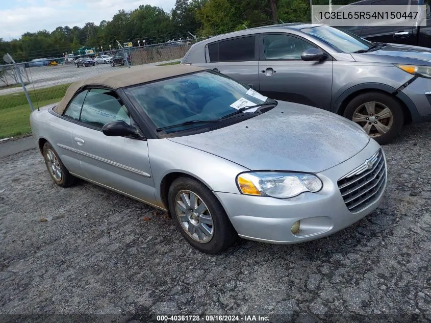 2004 Chrysler Sebring Limited VIN: 1C3EL65R54N150447 Lot: 40361728