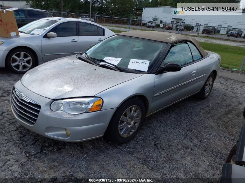 2004 Chrysler Sebring Limited VIN: 1C3EL65R54N150447 Lot: 40361728