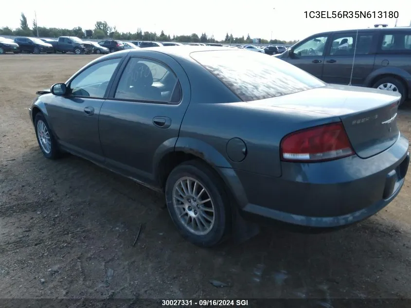 2005 Chrysler Sebring Touring VIN: 1C3EL56R35N613180 Lot: 30027331