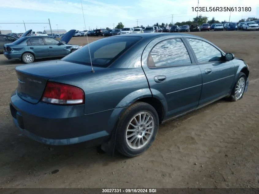 2005 Chrysler Sebring Touring VIN: 1C3EL56R35N613180 Lot: 30027331