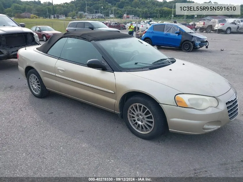 2005 Chrysler Sebring Touring VIN: 1C3EL55R95N591610 Lot: 40278330