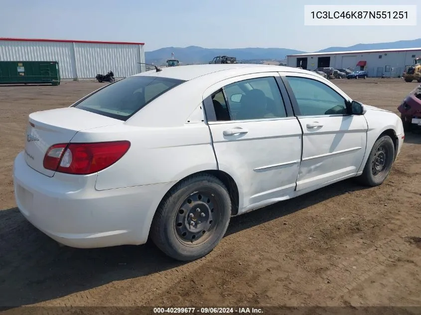 1C3LC46K87N551251 2007 Chrysler Sebring