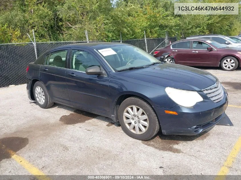 2007 Chrysler Sebring VIN: 1C3LC46K47N644932 Lot: 40306901