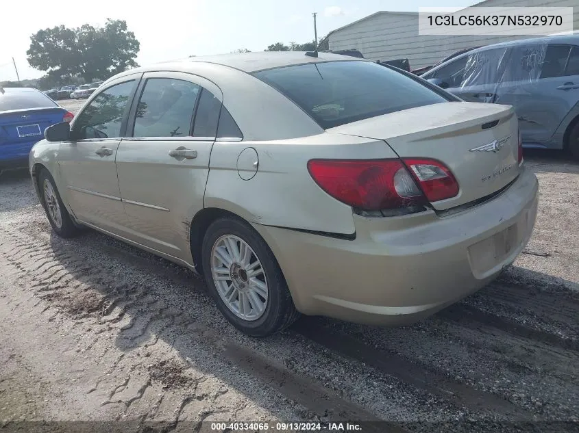 2007 Chrysler Sebring Touring VIN: 1C3LC56K37N532970 Lot: 40334065