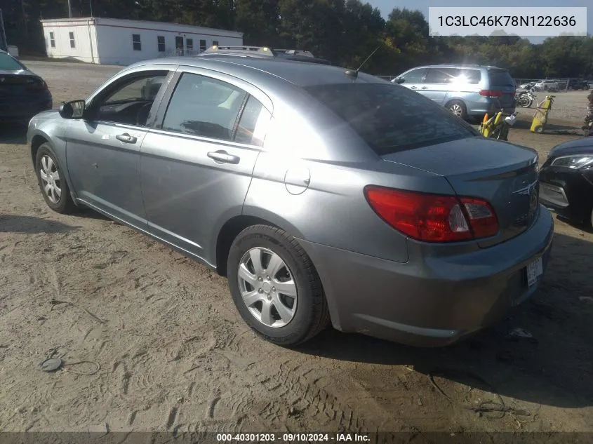 1C3LC46K78N122636 2008 Chrysler Sebring Lx