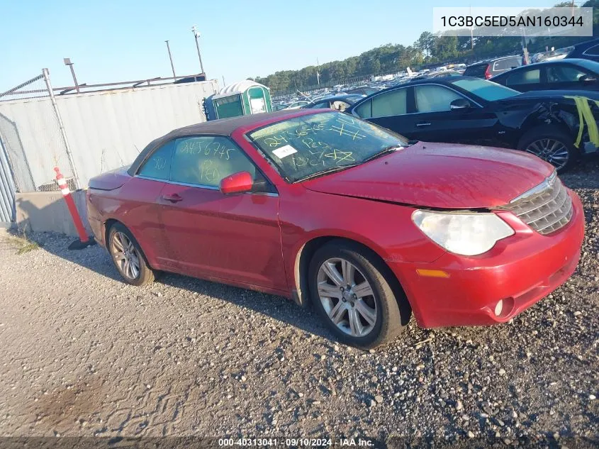 2010 Chrysler Sebring Touring VIN: 1C3BC5ED5AN160344 Lot: 40313041