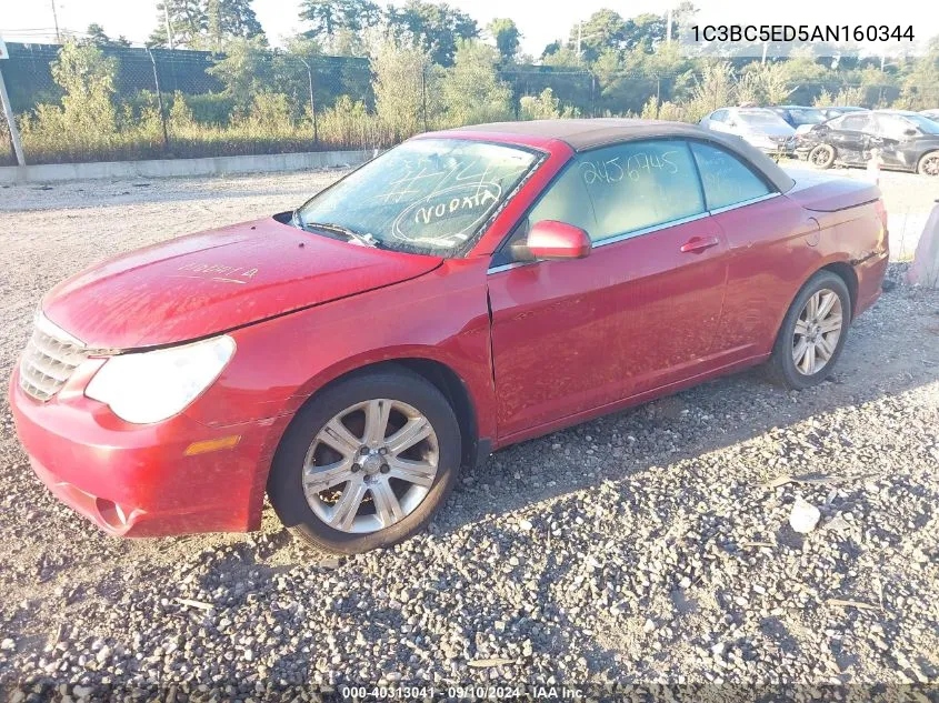 2010 Chrysler Sebring Touring VIN: 1C3BC5ED5AN160344 Lot: 40313041