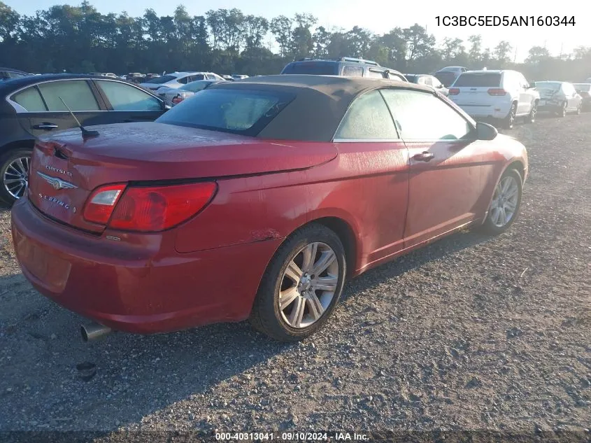 2010 Chrysler Sebring Touring VIN: 1C3BC5ED5AN160344 Lot: 40313041