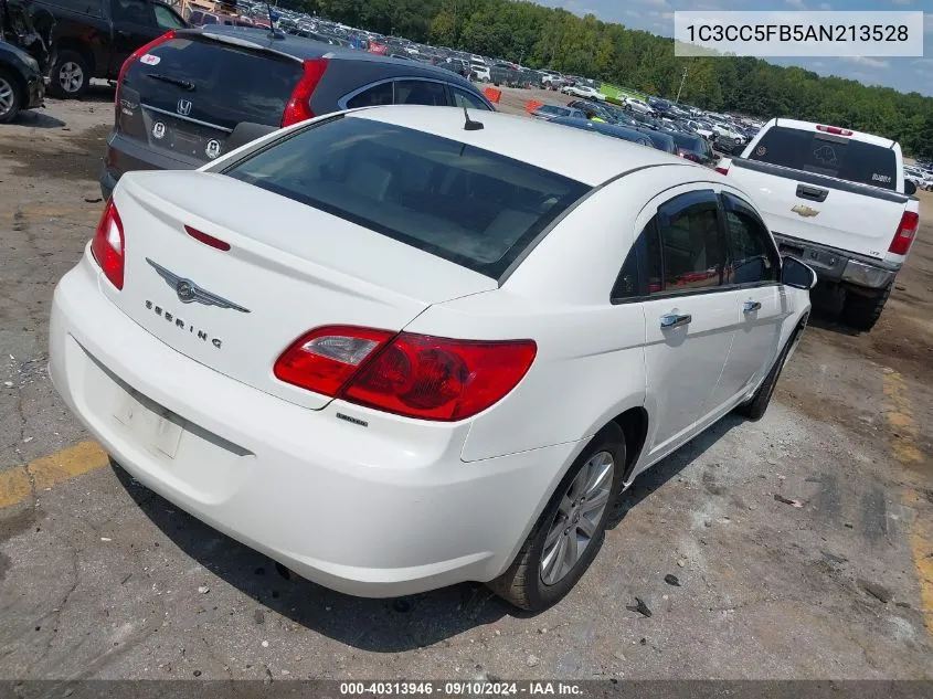 2010 Chrysler Sebring Limited VIN: 1C3CC5FB5AN213528 Lot: 40313946