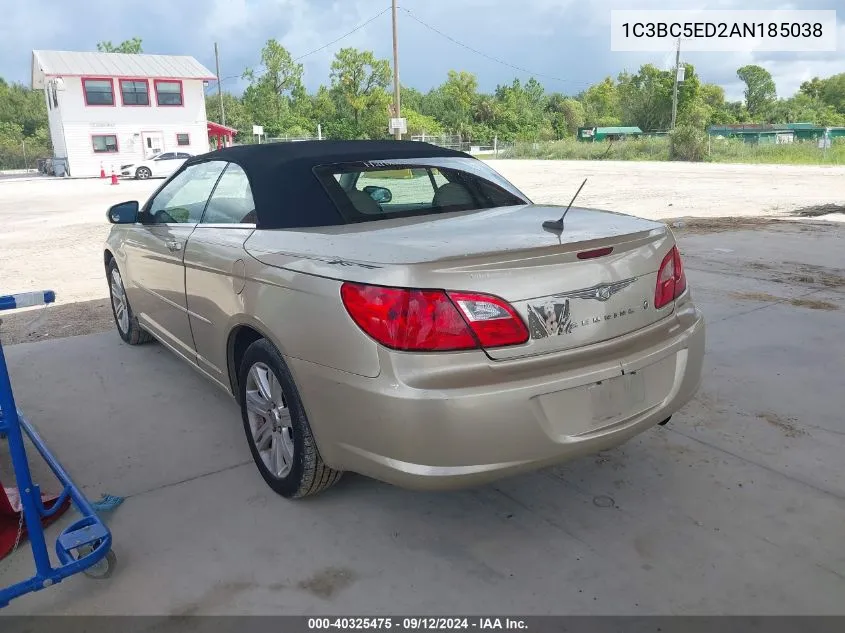 2010 Chrysler Sebring Touring VIN: 1C3BC5ED2AN185038 Lot: 40325475