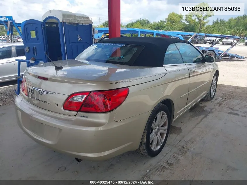 2010 Chrysler Sebring Touring VIN: 1C3BC5ED2AN185038 Lot: 40325475