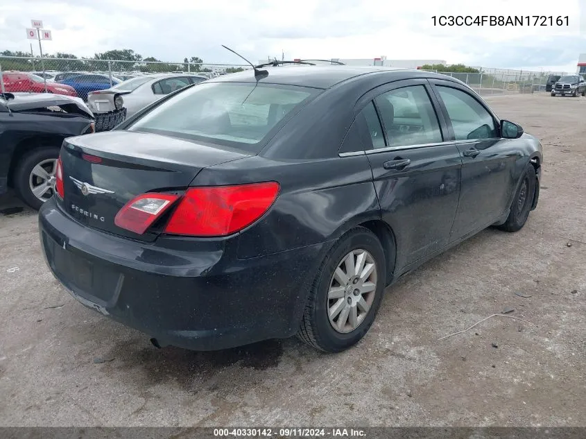 2010 Chrysler Sebring Touring VIN: 1C3CC4FB8AN172161 Lot: 40330142