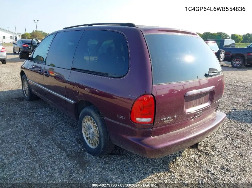 1998 Chrysler Town & Country Lxi VIN: 1C4GP64L6WB554836 Lot: 40279793