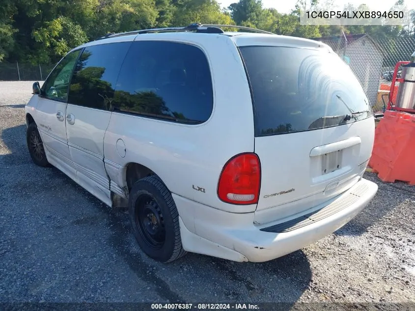 1C4GP54LXXB894650 1999 Chrysler Town & Country Lx