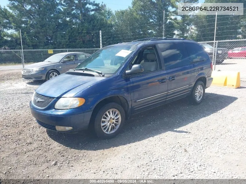 2C8GP64L22R734521 2002 Chrysler Town & Country Limited