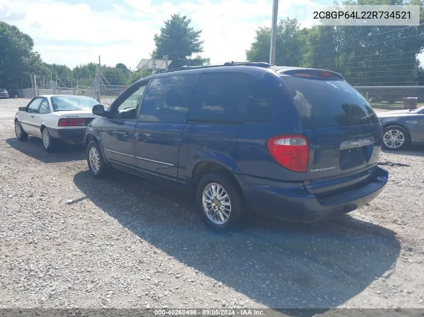 2C8GP64L22R734521 2002 Chrysler Town & Country Limited