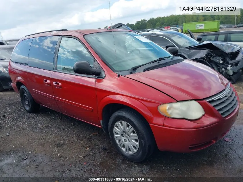 2007 Chrysler Town & Country Lx VIN: 1A4GP44R27B181329 Lot: 40331688