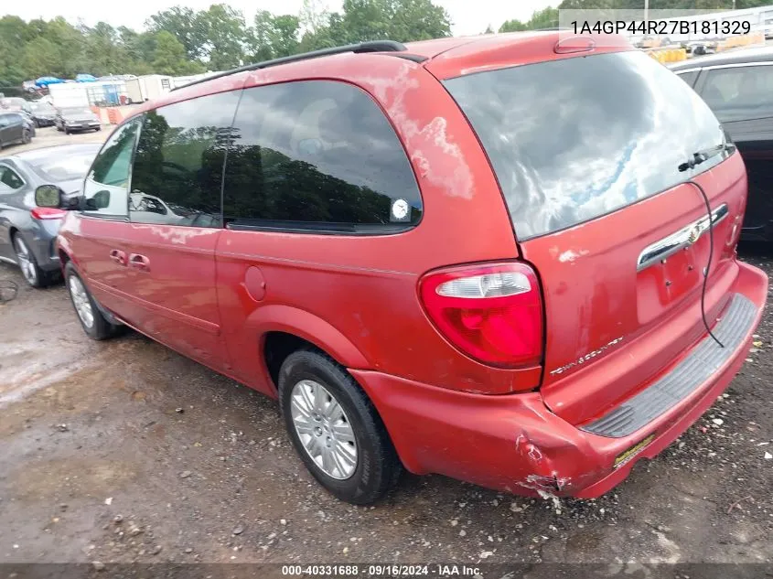 1A4GP44R27B181329 2007 Chrysler Town & Country Lx