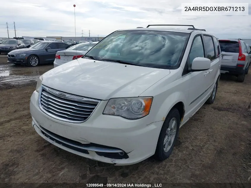 2011 Chrysler Town & Country Touring VIN: 2A4RR5DGXBR671213 Lot: 12099549