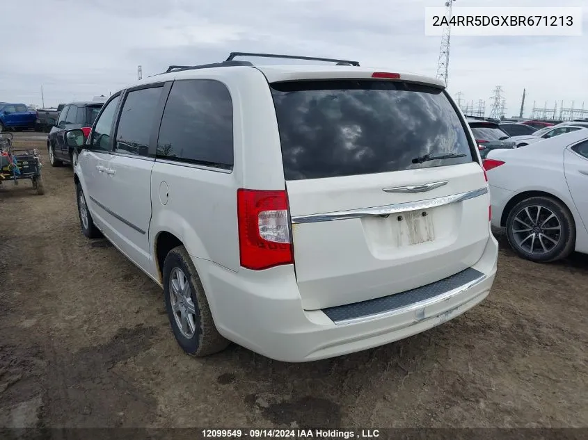 2011 Chrysler Town & Country Touring VIN: 2A4RR5DGXBR671213 Lot: 12099549