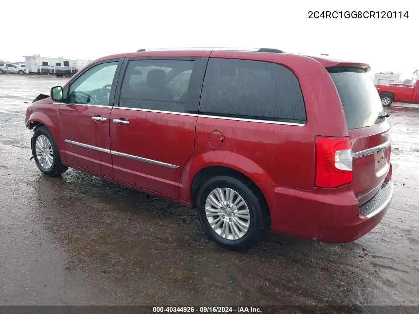 2C4RC1GG8CR120114 2012 Chrysler Town & Country Limited