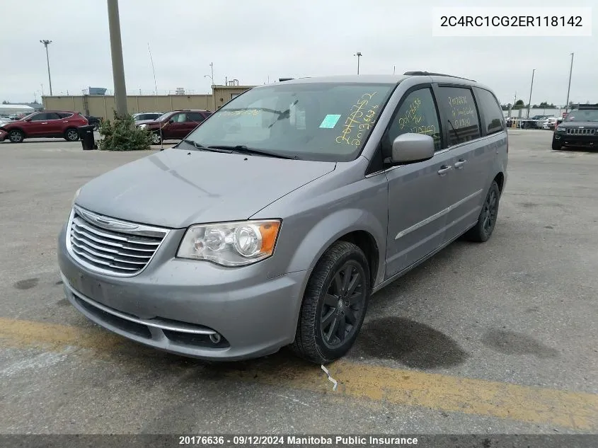 2014 Chrysler Town & Country Touring VIN: 2C4RC1CG2ER118142 Lot: 20176636