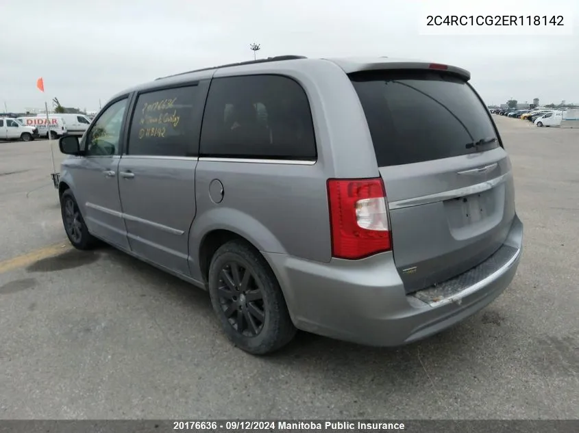 2C4RC1CG2ER118142 2014 Chrysler Town & Country Touring