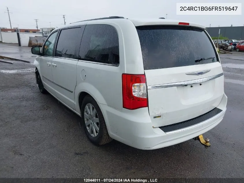 2015 Chrysler Town & Country Touring VIN: 2C4RC1BG6FR519647 Lot: 12044011