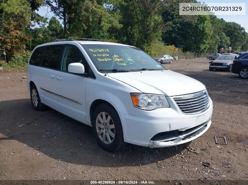 2C4RC1BG7GR231329 2016 Chrysler Town & Country Touring