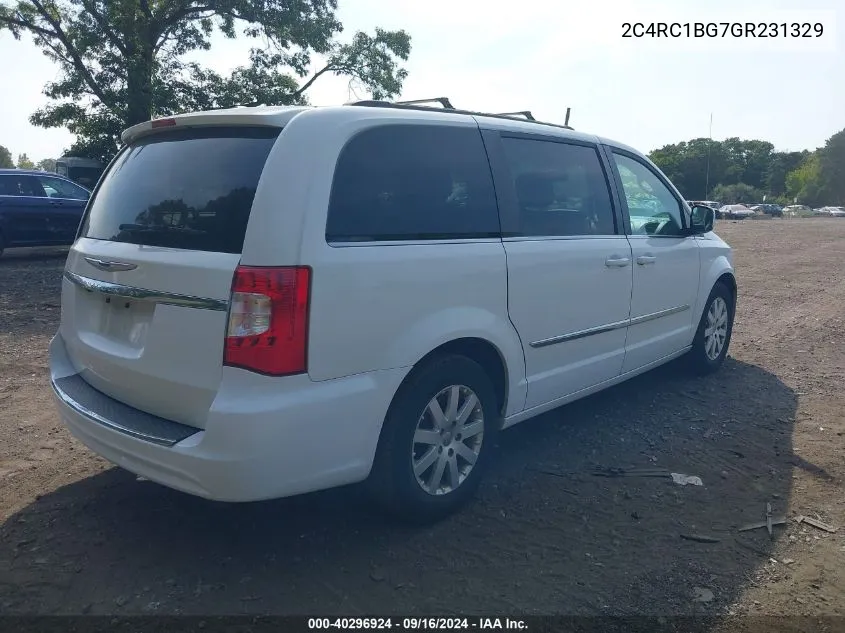 2C4RC1BG7GR231329 2016 Chrysler Town & Country Touring