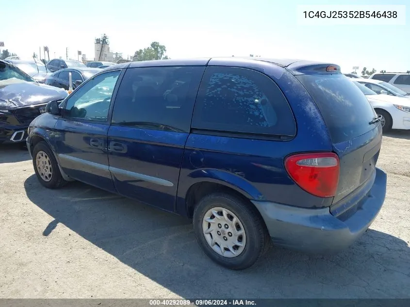 2002 Chrysler Voyager VIN: 1C4GJ25352B546438 Lot: 40292089