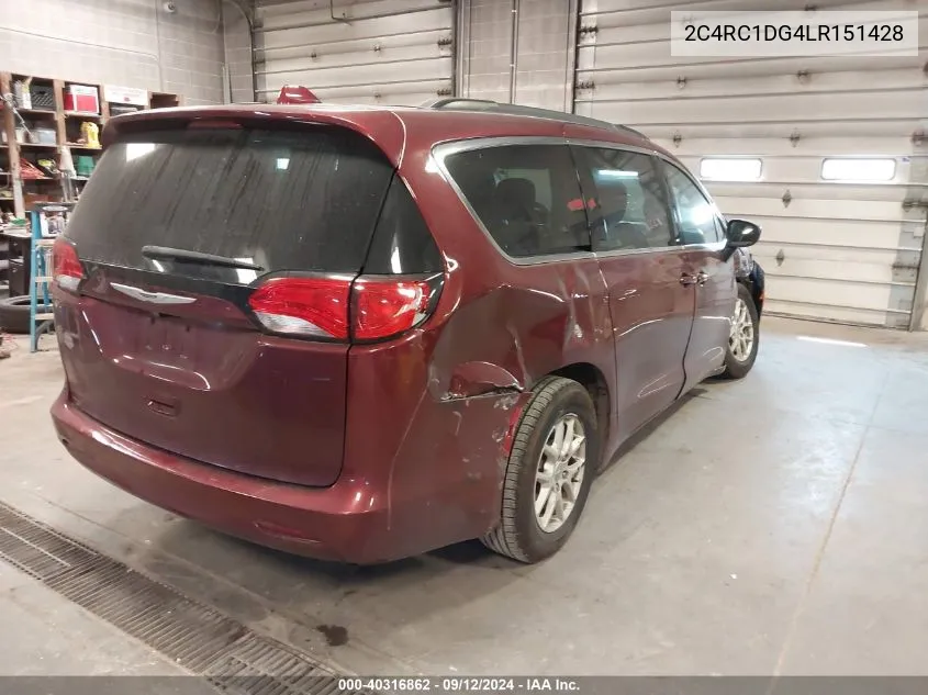 2020 Chrysler Voyager Lxi VIN: 2C4RC1DG4LR151428 Lot: 40316862