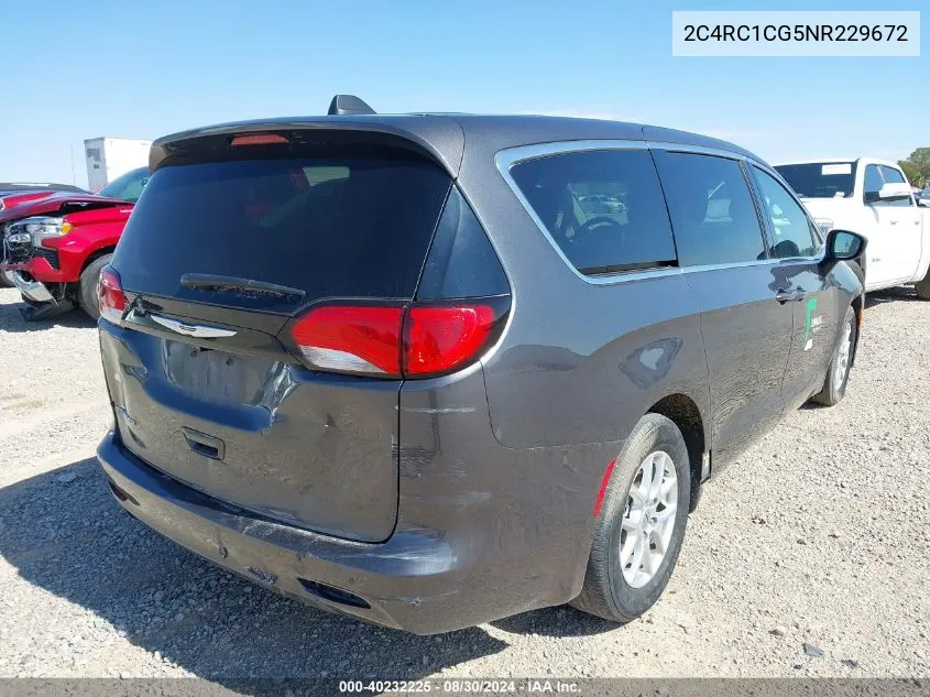 2022 Chrysler Voyager Lx VIN: 2C4RC1CG5NR229672 Lot: 40232225